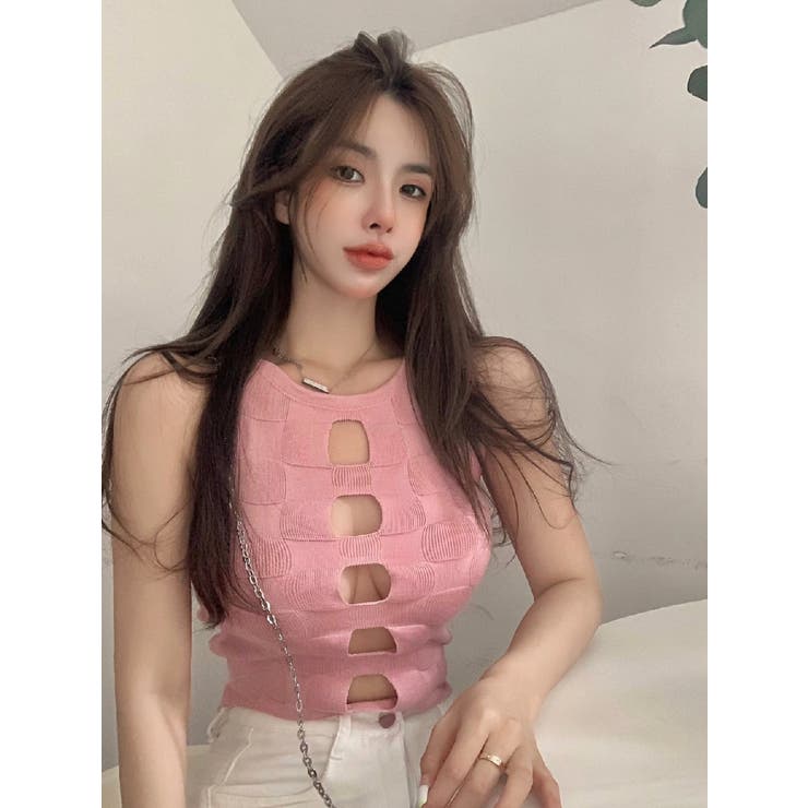 タンクトップ ニット ショート丈 | PlusNao | 詳細画像11 