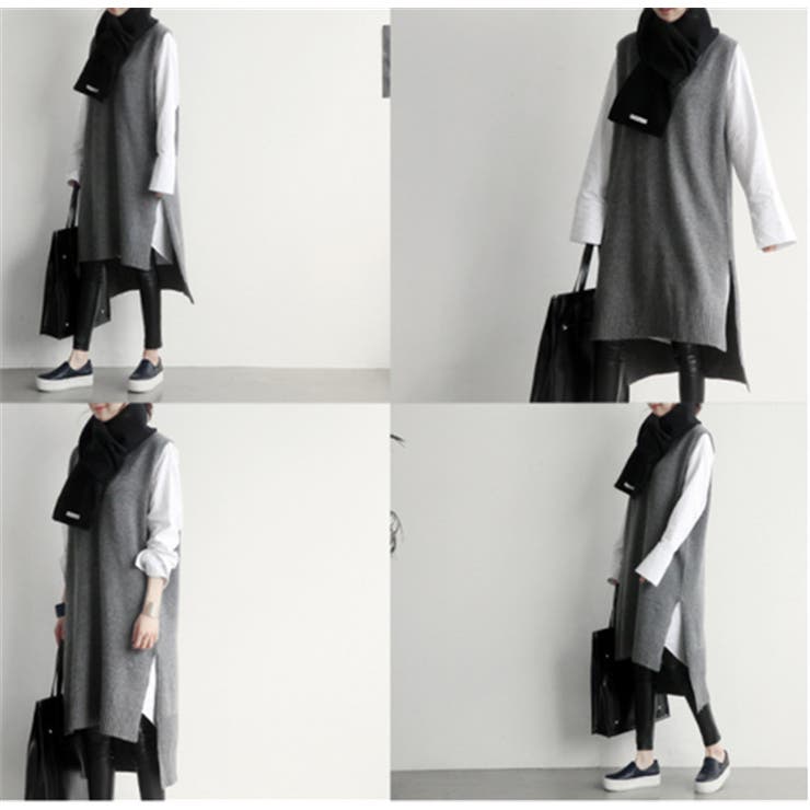 ニットベスト レディース ジレ | PlusNao | 詳細画像5 