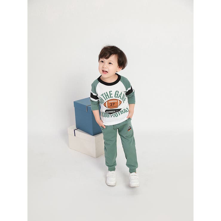 長袖Tシャツ キッズ ラグビーボール | PlusNao | 詳細画像2 