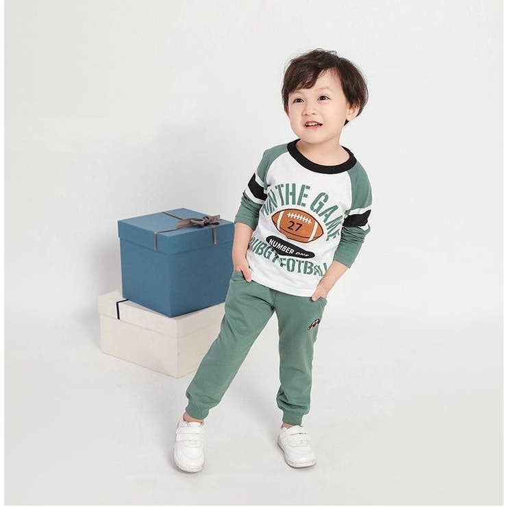 長袖Tシャツ キッズ ラグビーボール | PlusNao | 詳細画像3 