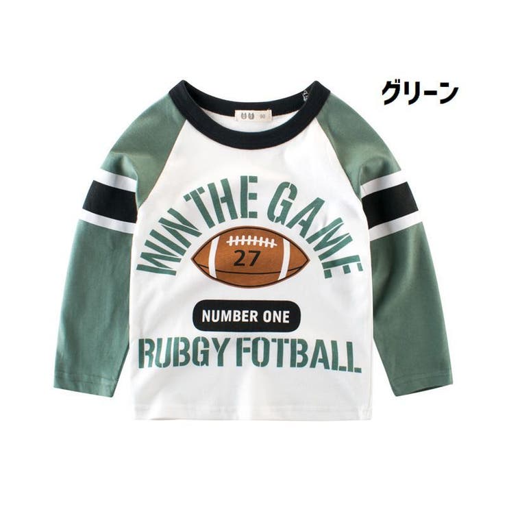 長袖Tシャツ キッズ ラグビーボール | PlusNao | 詳細画像5 