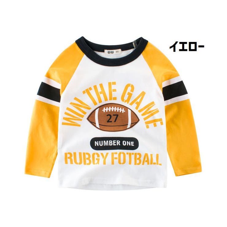 長袖Tシャツ キッズ ラグビーボール | PlusNao | 詳細画像6 