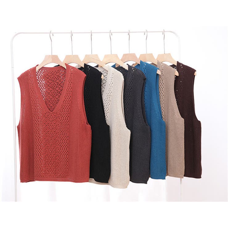 ニットベスト トップス レディース | PlusNao | 詳細画像19 