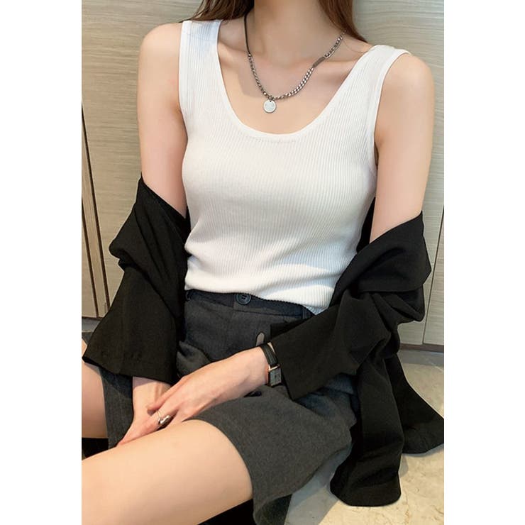 タンクトップ ノースリーブ レディース | PlusNao | 詳細画像4 