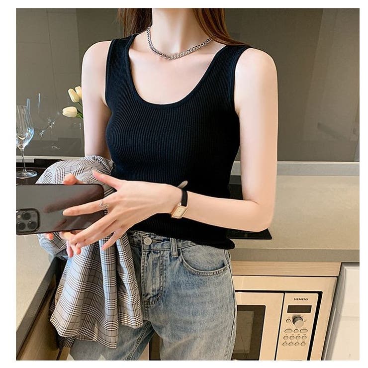 タンクトップ ノースリーブ レディース | PlusNao | 詳細画像9 