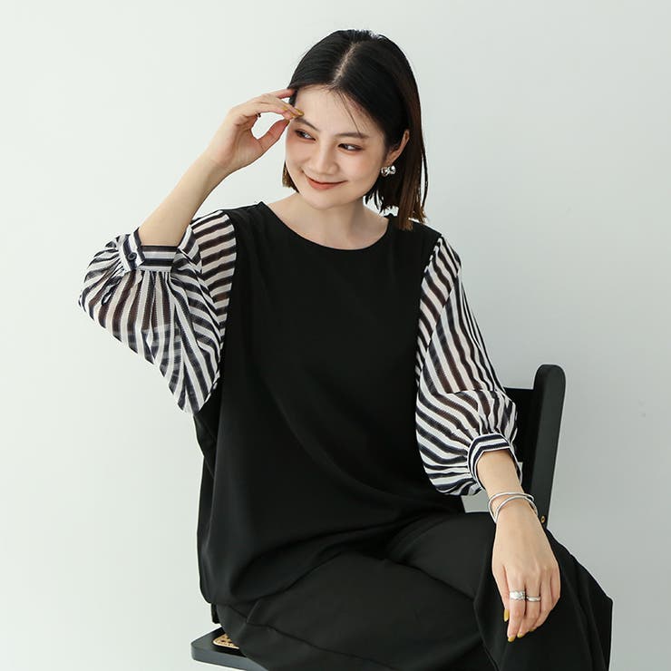 ブラウス カットソー 七分袖 | PlusNao | 詳細画像8 
