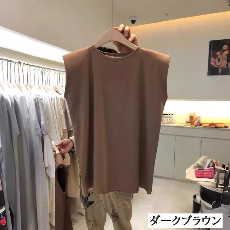 カットソー フレンチスリーブ ノースリーブ | PlusNao | 詳細画像16 