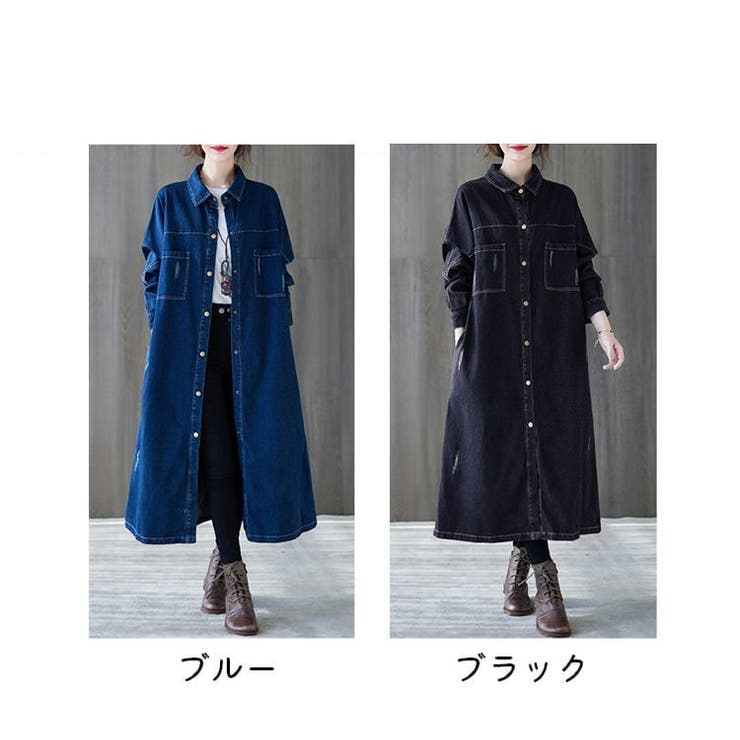 Aラインワンピース レディース ロング丈 | PlusNao | 詳細画像16 