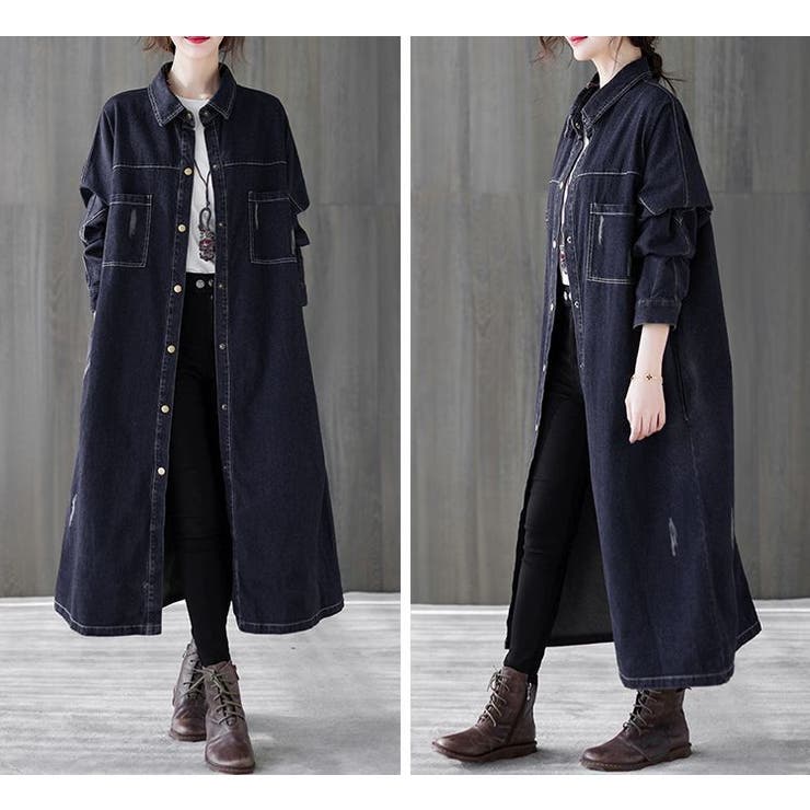 Aラインワンピース レディース ロング丈 | PlusNao | 詳細画像7 