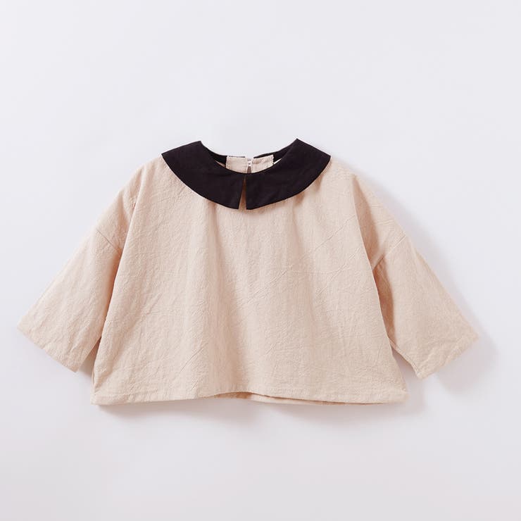 プルオーバーブラウス 7分袖ブラウス スモック | PlusNao | 詳細画像1 