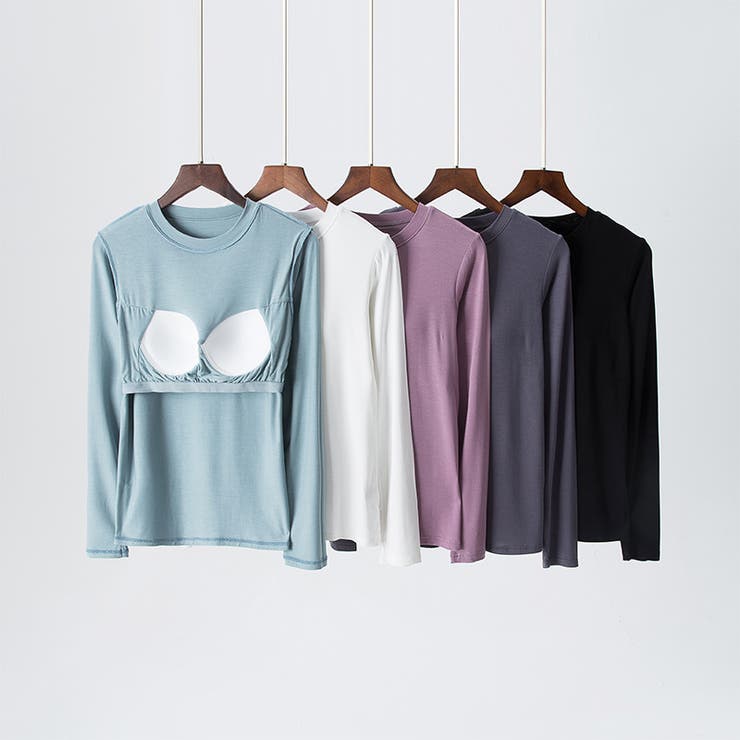 Tシャツ カップ付き レディース | PlusNao | 詳細画像10 