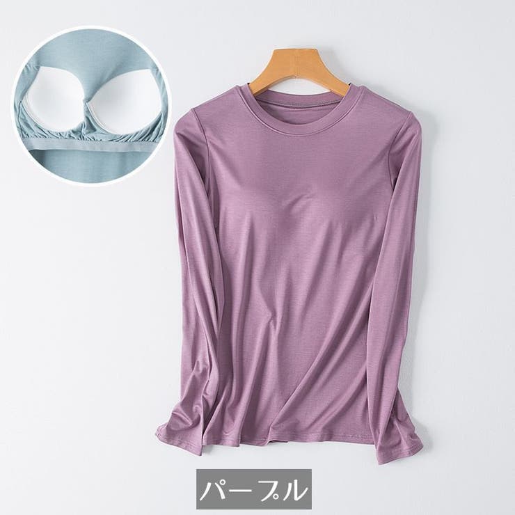 Tシャツ カップ付き レディース | PlusNao | 詳細画像15 