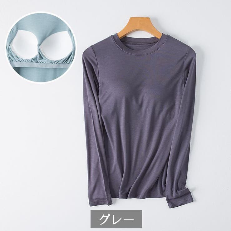Tシャツ カップ付き レディース | PlusNao | 詳細画像17 