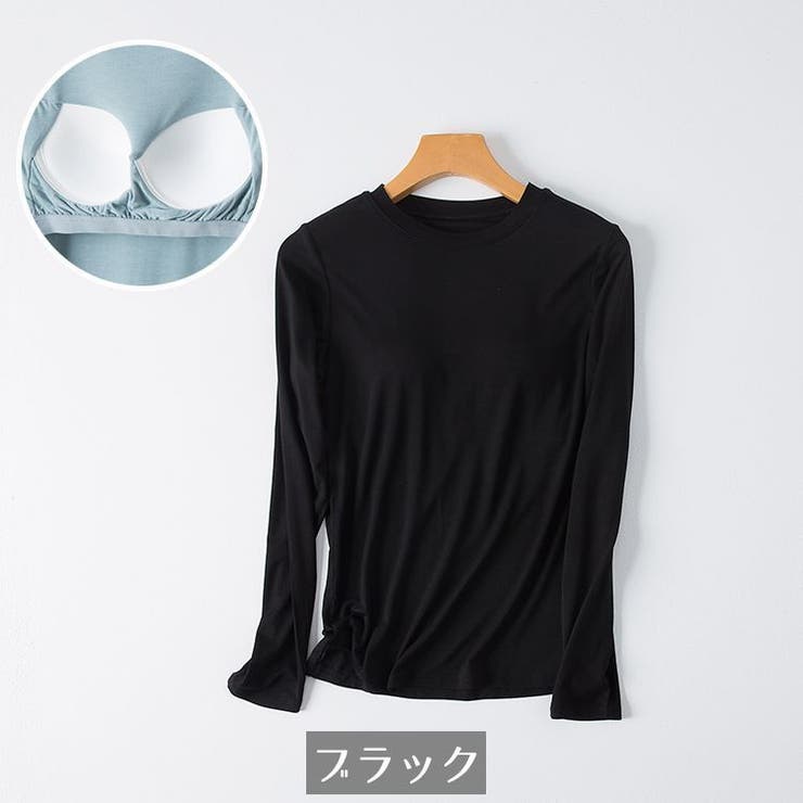 Tシャツ カップ付き レディース | PlusNao | 詳細画像19 