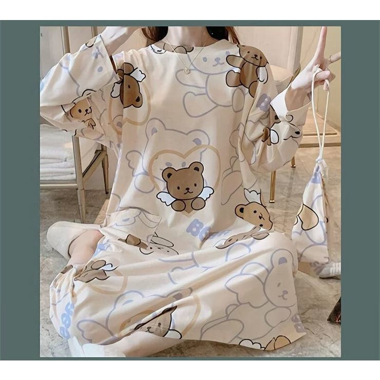 ルームウェア ワンピース 長袖 | PlusNao | 詳細画像3 