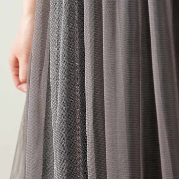 チュールレース ロングキャミワンピース 無地インナーセット | PlusNao | 詳細画像7 