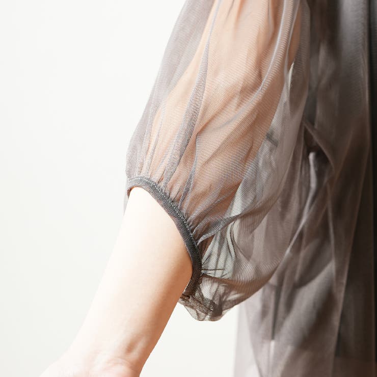 チュールレース 7分袖 トップス | PlusNao | 詳細画像11 