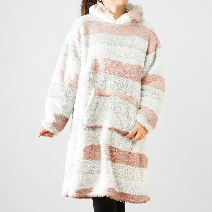 ルームウェア プードルシャギー パーカーワンピース | PlusNao | 詳細画像11 