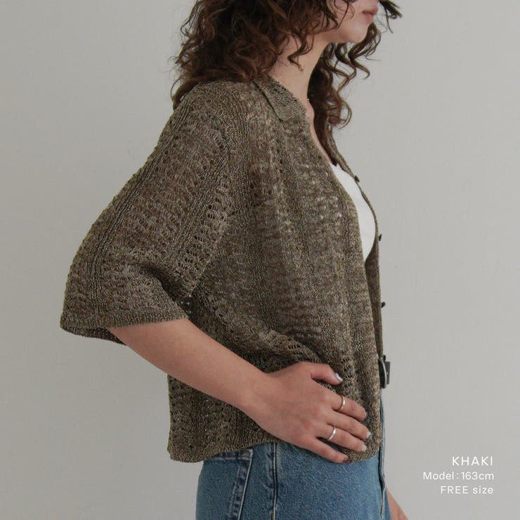 【ミックスカラーニットシャツ】 レディース サマーニット | PlusNao | 詳細画像11 