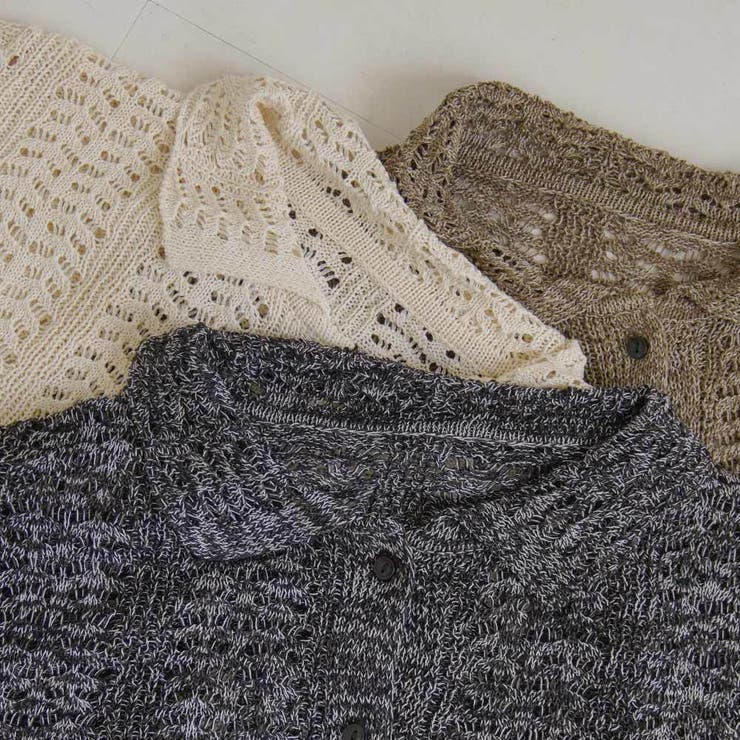 【ミックスカラーニットシャツ】 レディース サマーニット | PlusNao | 詳細画像13 