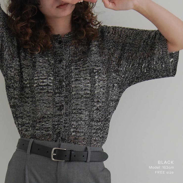 【ミックスカラーニットシャツ】 レディース サマーニット | PlusNao | 詳細画像6 