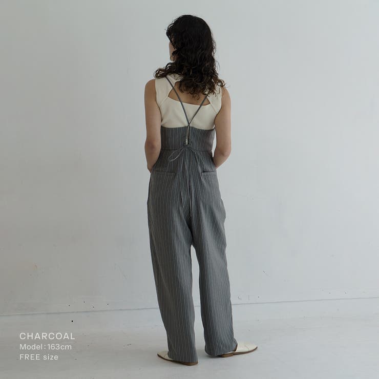 【ストライプキャミオールインワン】 レディース キャミソール | PlusNao | 詳細画像2 