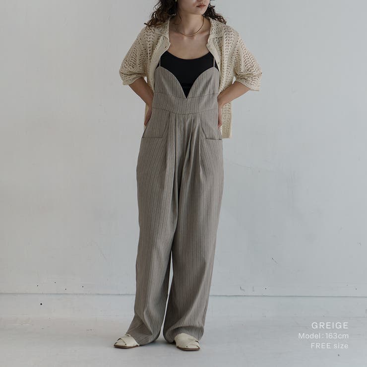 【ストライプキャミオールインワン】 レディース キャミソール | PlusNao | 詳細画像6 