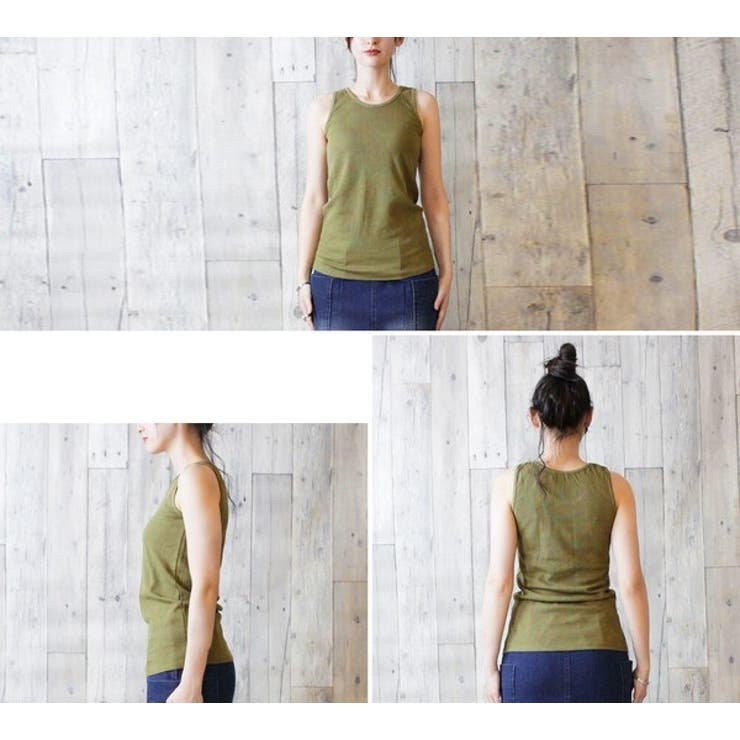 タンクトップ ワッフル生地 レディース | PlusNao | 詳細画像14 