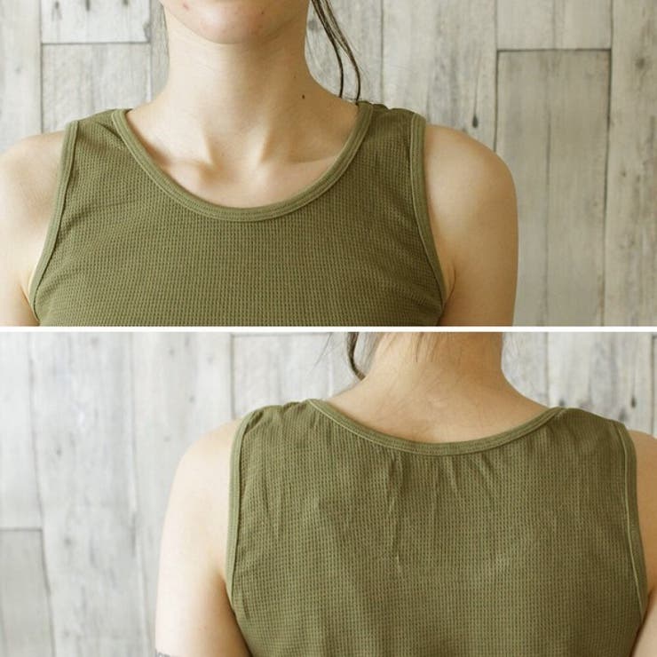 タンクトップ ワッフル生地 レディース | PlusNao | 詳細画像15 