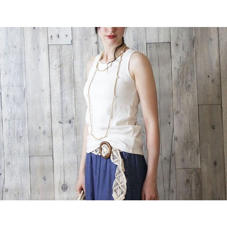 タンクトップ ワッフル生地 レディース | PlusNao | 詳細画像7 