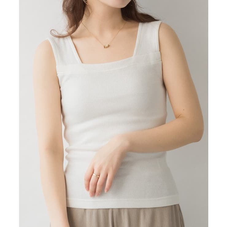 タンクトップ ブラ紐隠し 見えない[品番：FQ000208680]｜PlusNao