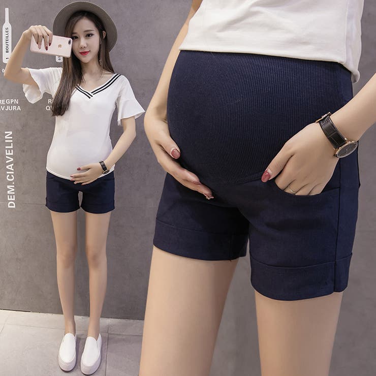 格安saleスタート ボ マタニティパンツ ショートパンツ[品番：FQ000103221 妊婦パンツ マタニティ