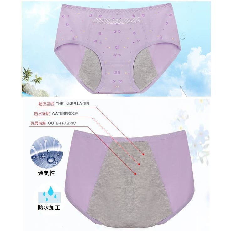 サニタリーショーツ 生理用パンツ ショーツ | PlusNao | 詳細画像4 