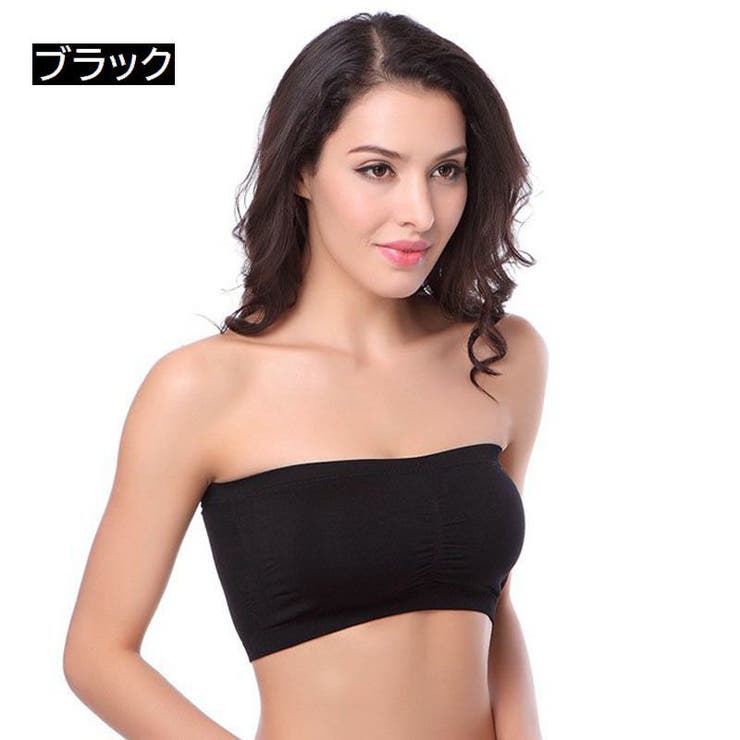 カップ付きカラフルチューブトップブラ チューブトップブラジャー チューブトップブ… | PlusNao | 詳細画像5 