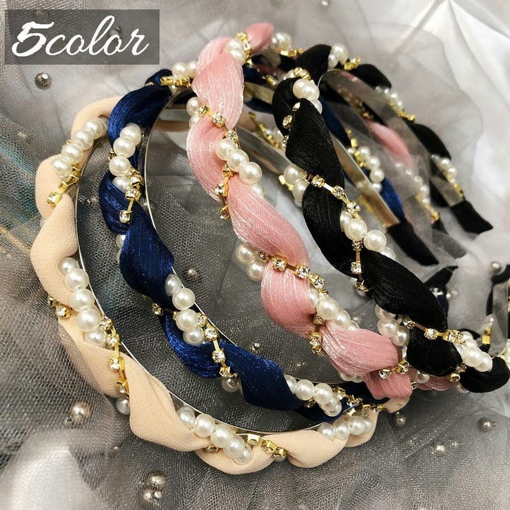 カチューシャ レディース ビジュー付 | PlusNao | 詳細画像1 