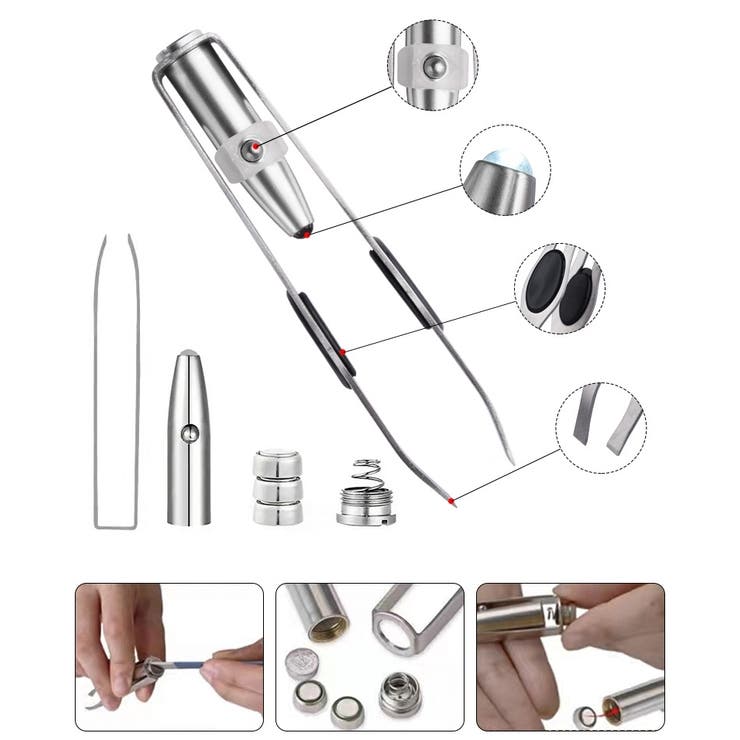 毛抜き ツィザー LEDライト付き | PlusNao | 詳細画像15 