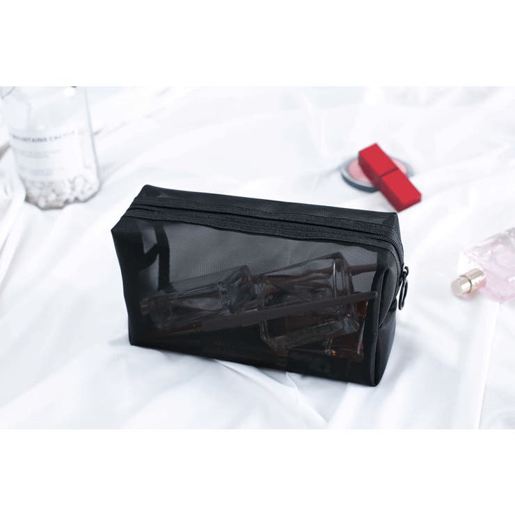 コスメポーチ 化粧ポーチ メッシュポーチ | PlusNao | 詳細画像14 