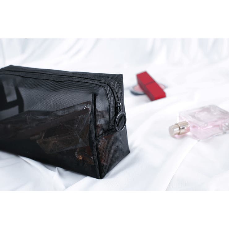 コスメポーチ 化粧ポーチ メッシュポーチ | PlusNao | 詳細画像17 