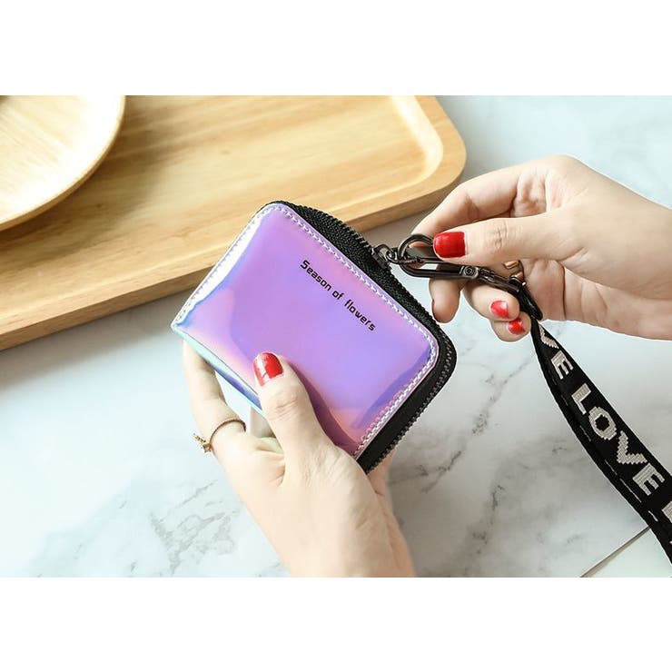 財布 ネックストラップ付き レディース[品番：FQ000152935