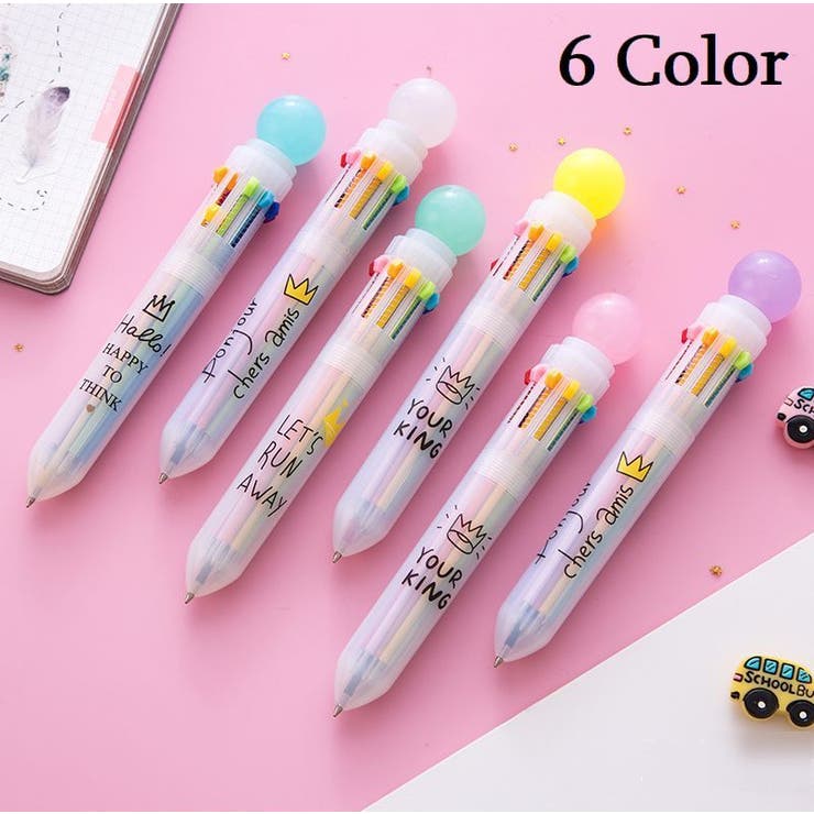 文房具・ステーショナリー nao-01 plusnao ボールペン10本セット ボールペン ペン先0.5mm 10色