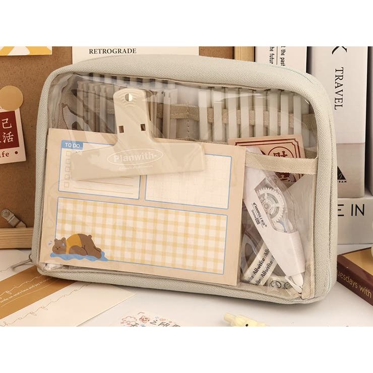 大容量ペンケース 文房具 ポーチ | PlusNao | 詳細画像6 