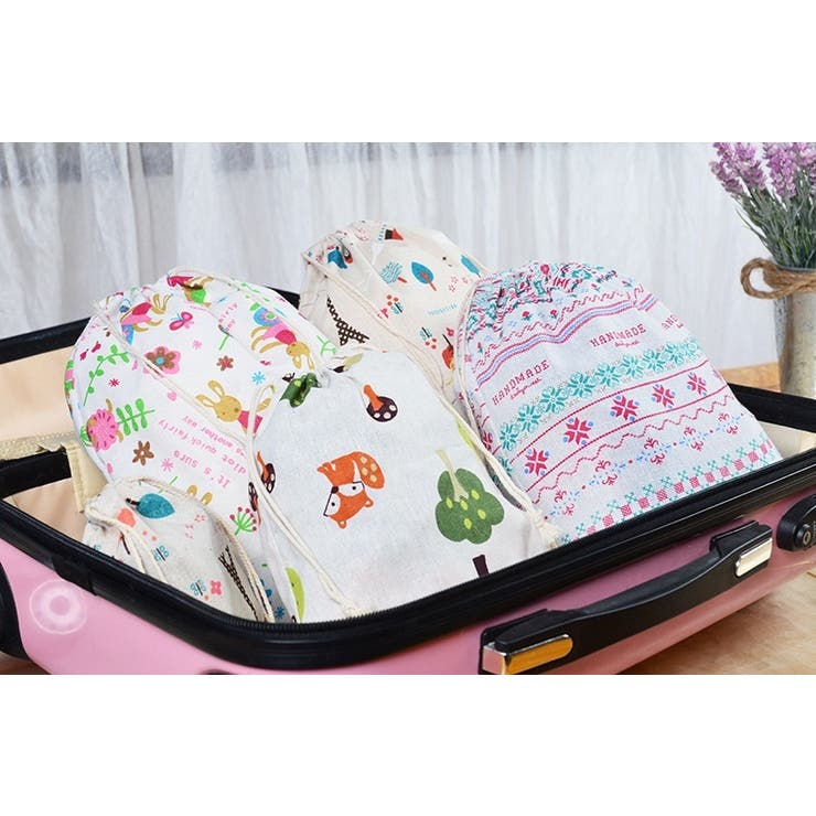 トラベルポーチ 巾着袋 3枚セット | PlusNao | 詳細画像5 