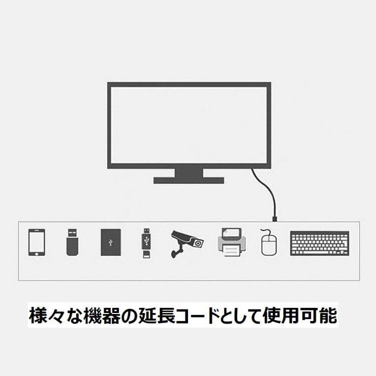 USB延長ケーブル 延長コード 30cm | PlusNao | 詳細画像6 
