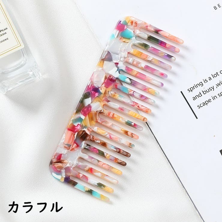 ヘアコーム ヘアブラシ べっこう風コーム | PlusNao | 詳細画像8 