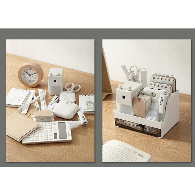 卓上収納ボックス デスクオーガナイザー 収納ケース[品番：FQ000194954