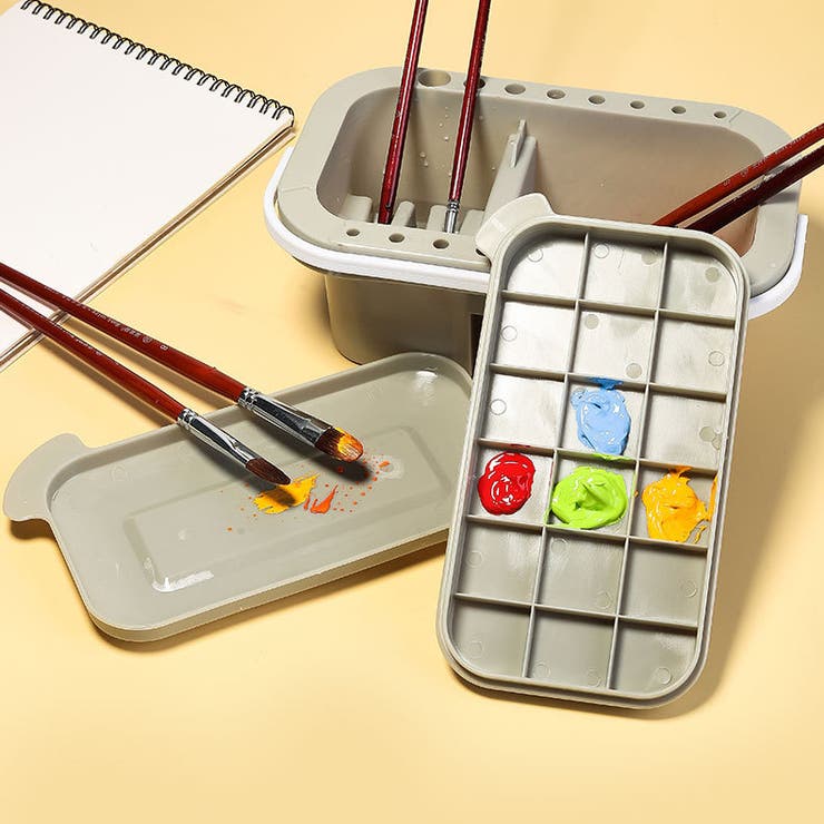 筆洗いバケツ パレット 3点セット | PlusNao | 詳細画像2 