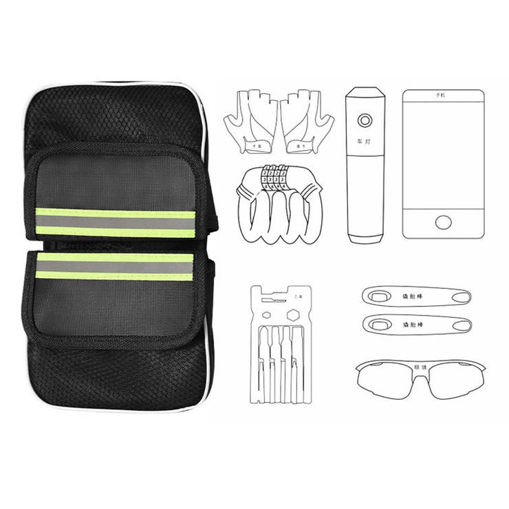 自転車用バッグ フレームバッグ ダブルバッグ | PlusNao | 詳細画像5 