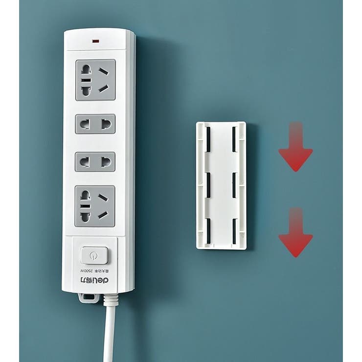 電源タップホルダー 壁掛け 粘着式 | PlusNao | 詳細画像4 