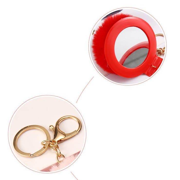 バッグチャーム キーホルダー ミラー付き | PlusNao | 詳細画像6 