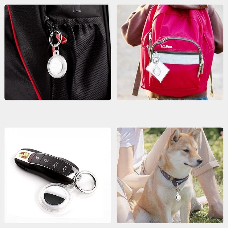 AirTag保護ケース AirTagカバー キーリング付き | PlusNao | 詳細画像2 